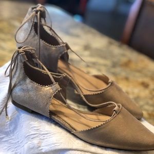 Jessica Simpson Gold Ballet Flat size 8.5